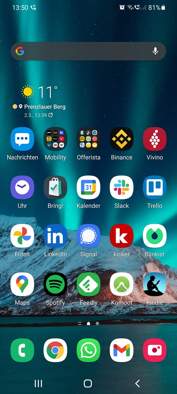 Homescreen, Android, Apps, Benjamin Thym, Offerista Group